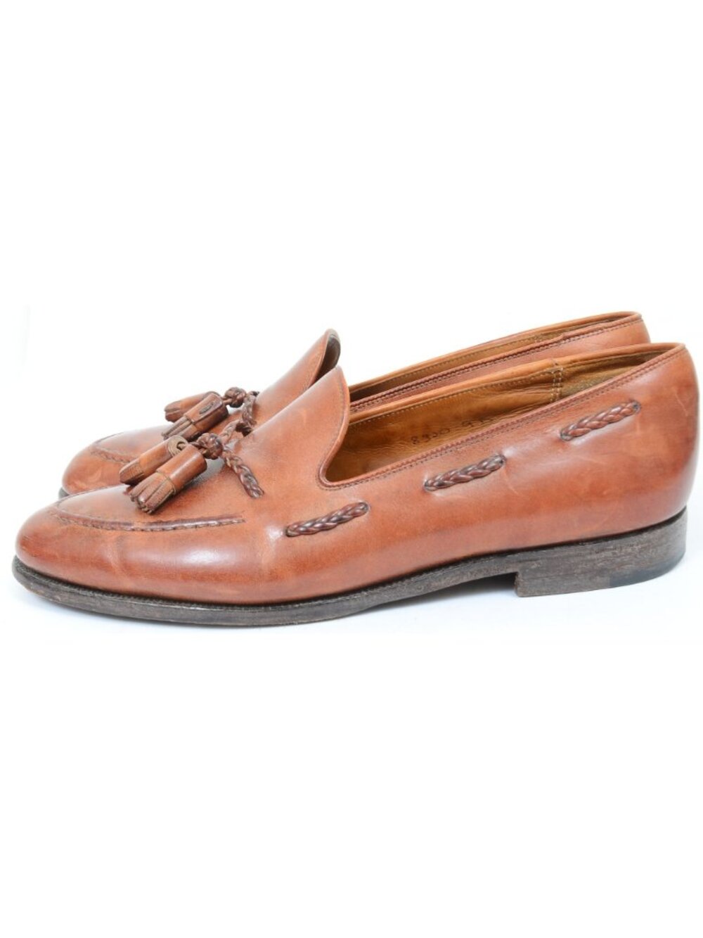 Vtg 80s Carroll & Co Beverly Hills Men's 9D Loafer Shoes Made in‎ England Preppy - Picture 5 of 9
